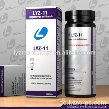 Urinreagenz-Teststreifen 11 Parameter